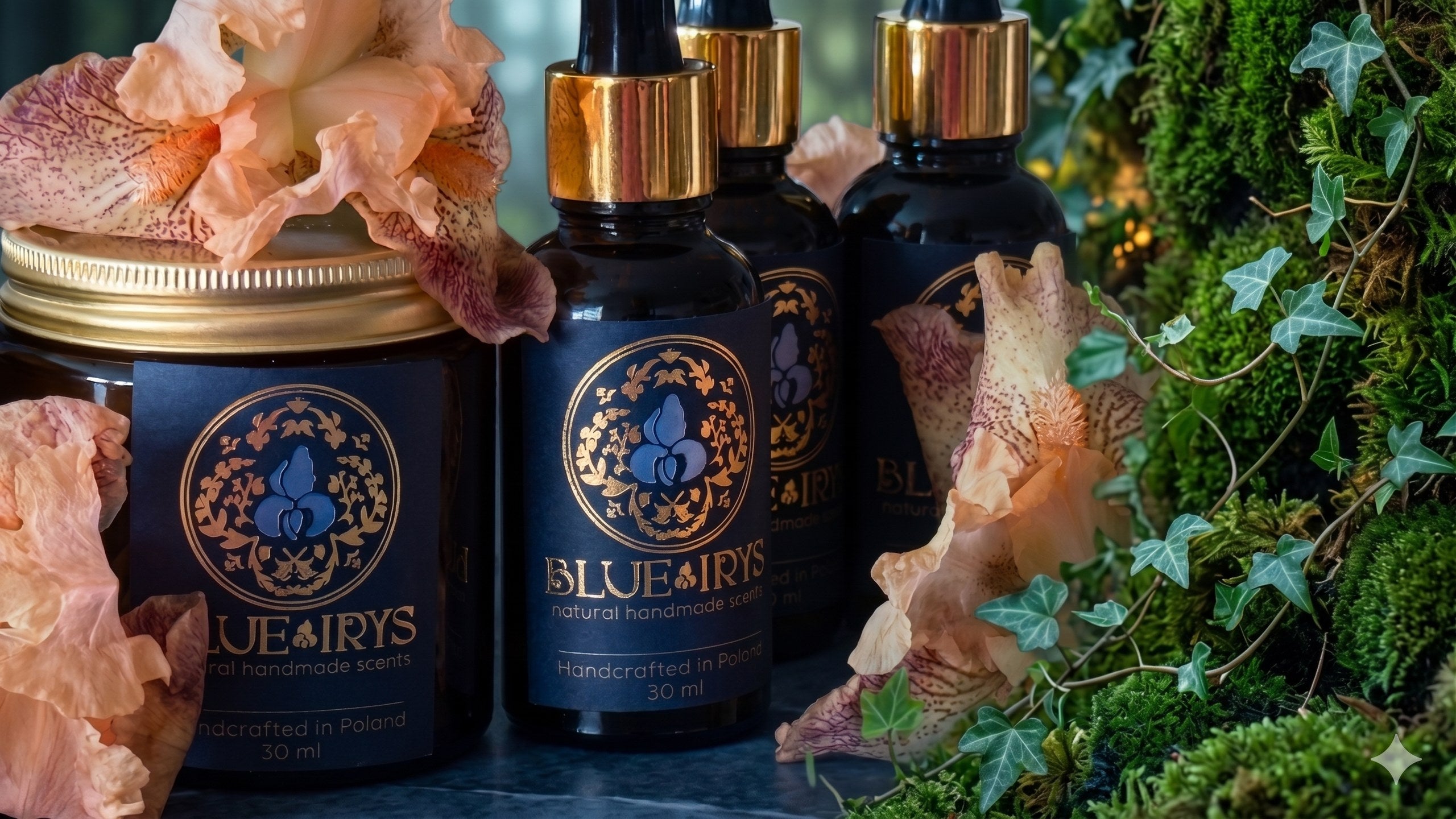 Serum Piwonia 10 ml Blue Irys, rozmiar próbny, czarne szkło